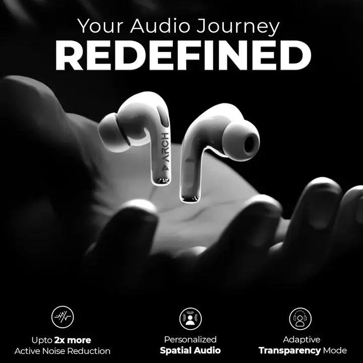 ARCH Pods Pro 2 ANC TWS Earbuds with 40H Battery & Spatial Audio